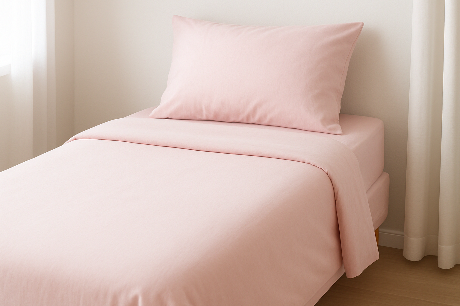 light pink single size bed sheets