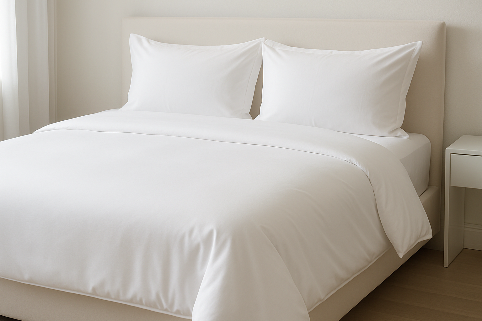 white queen bed sheets